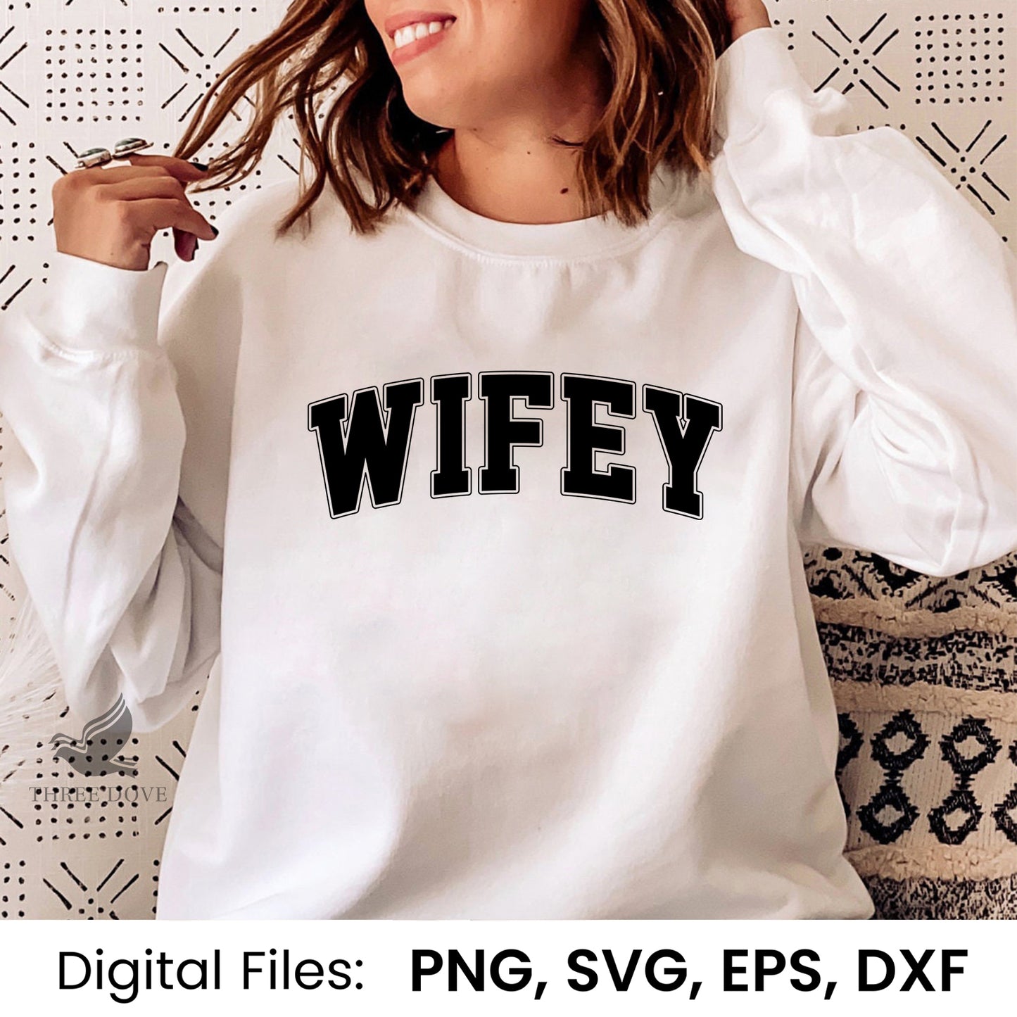 retro wifey varsity svg