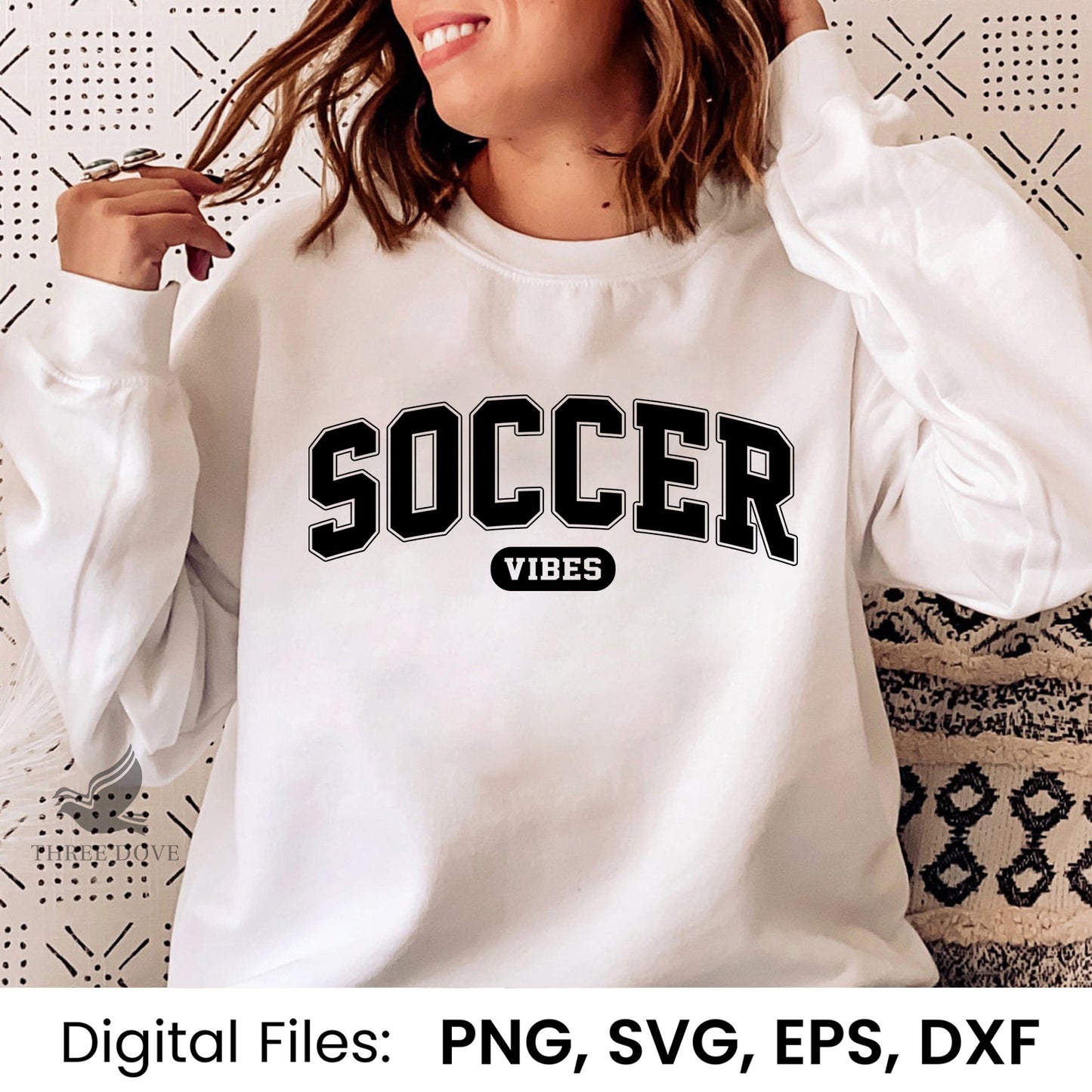 retro soccer vibes varsity svg