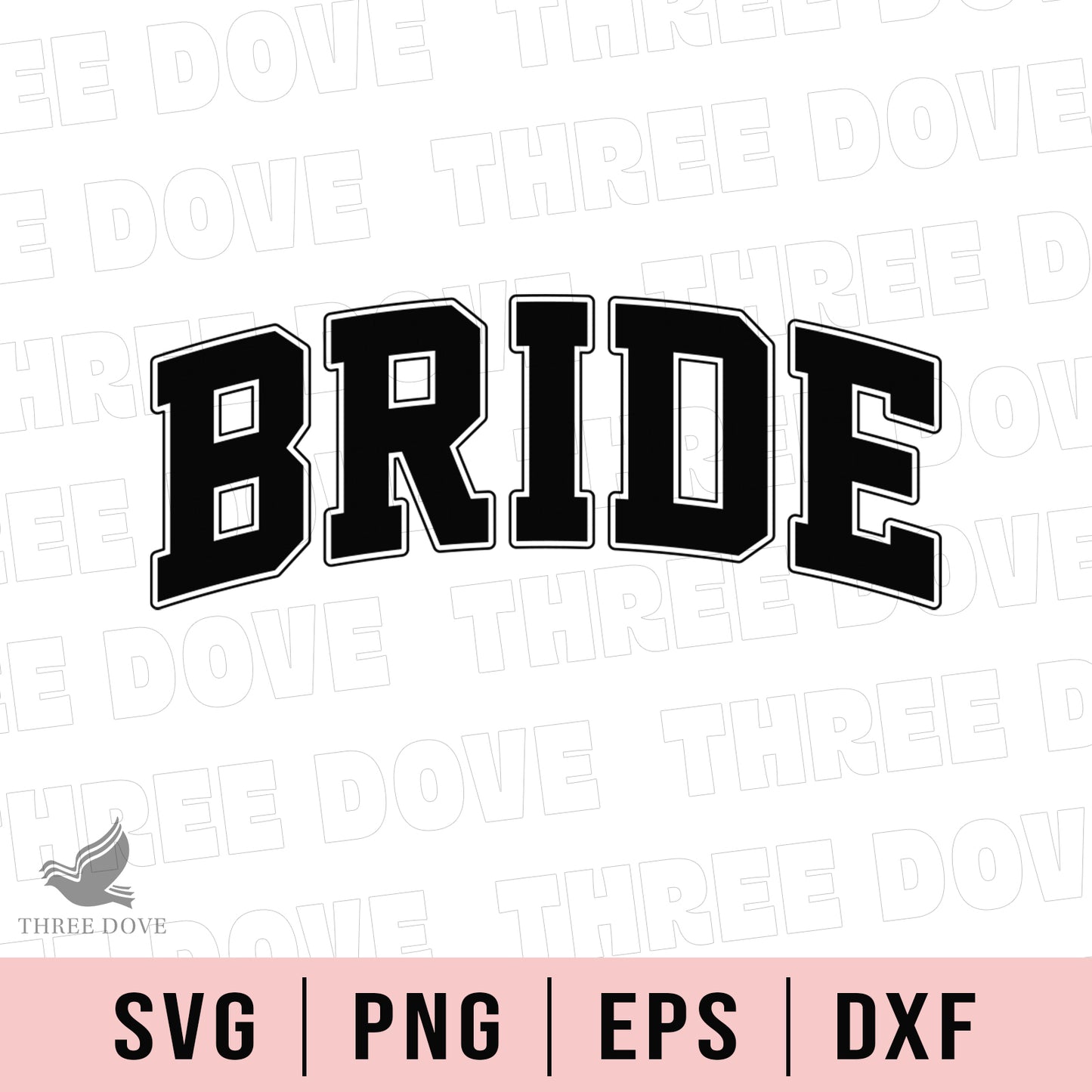 retro bride varsity svg