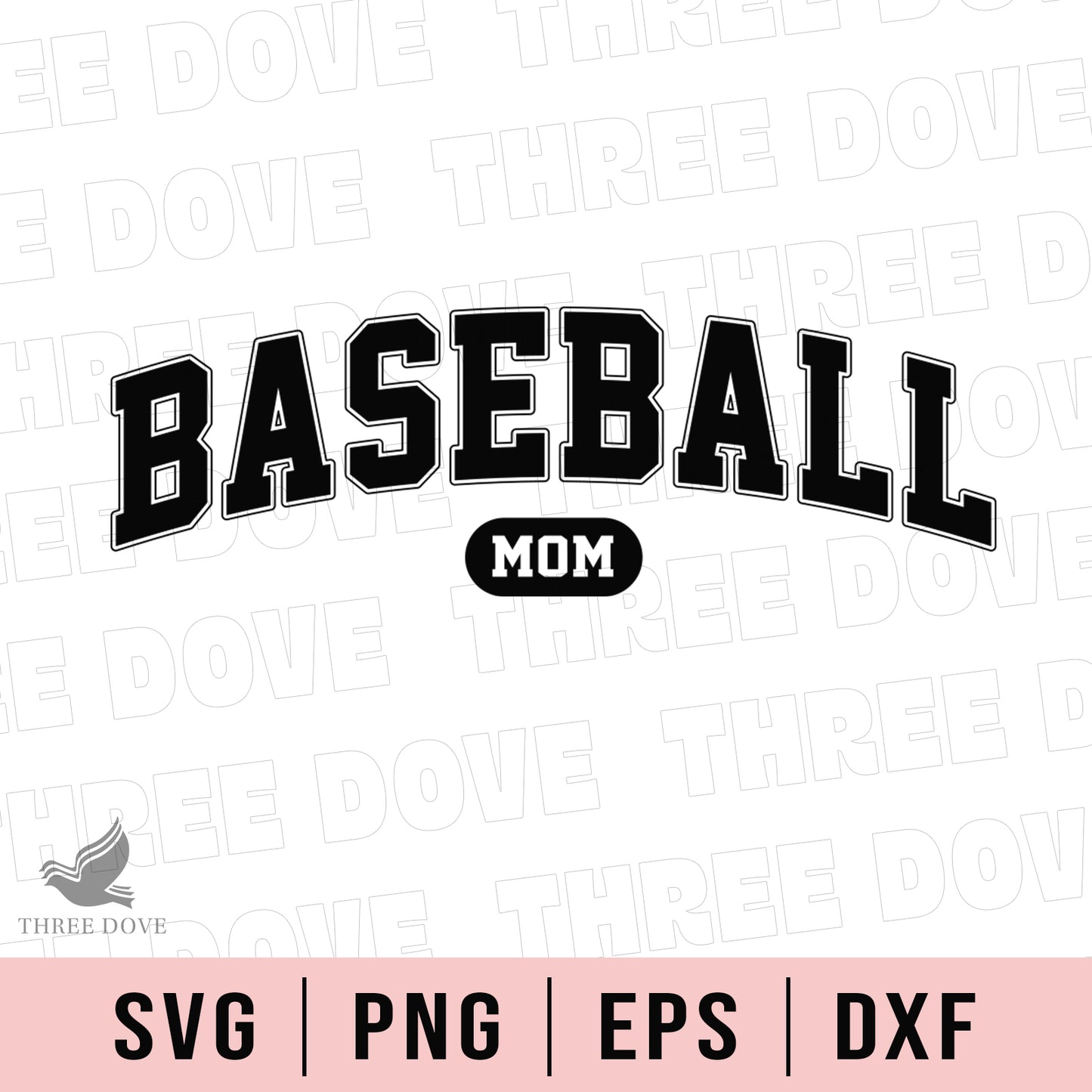 retro baseball mom varsity svg