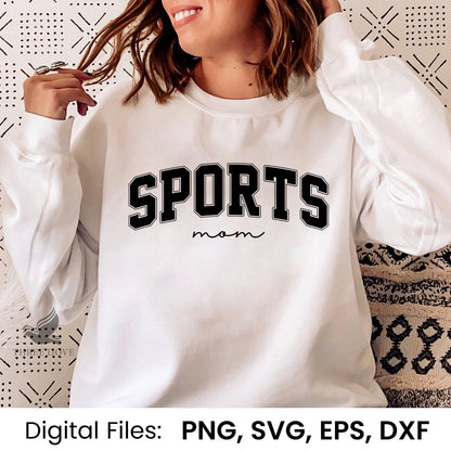 Retro Sports Mom Varsity SVG