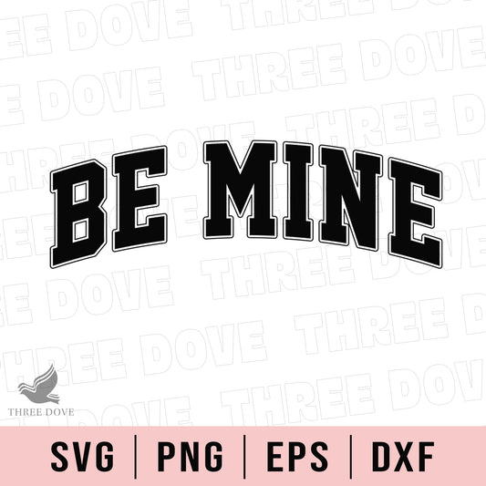 Retro Be Mine Varsity SVG