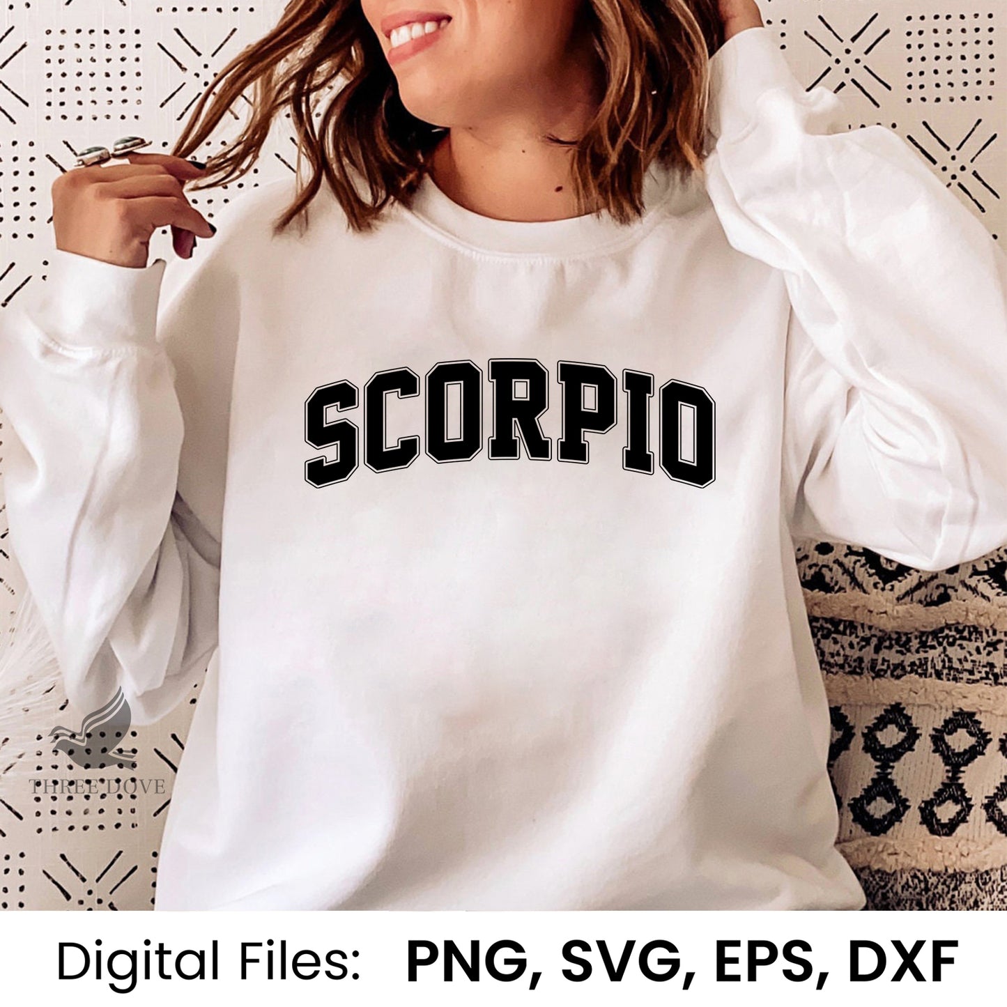 retro scorpio varsity svg