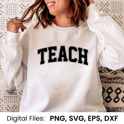 Retro Teach Varsity SVG