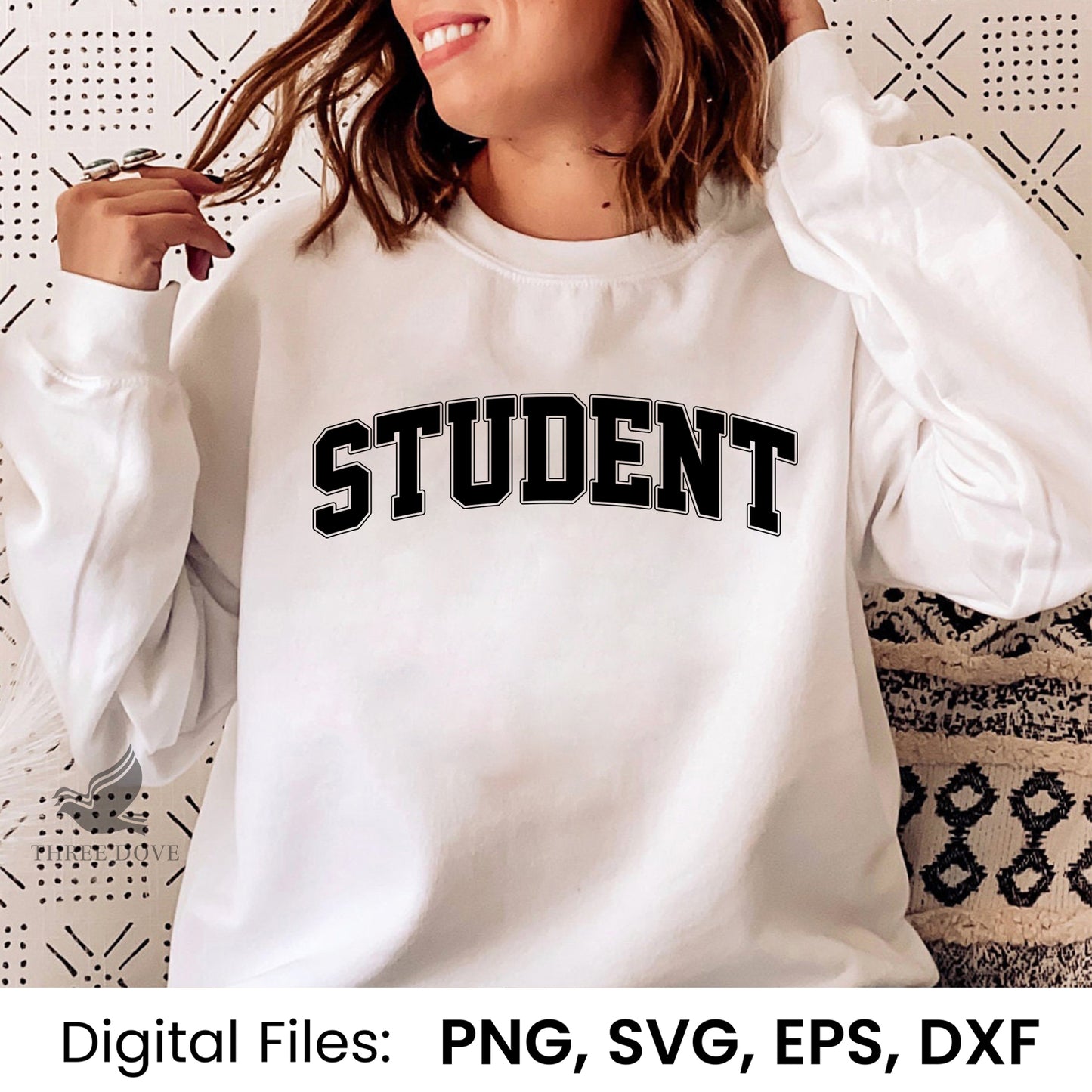 retro student varsity svg