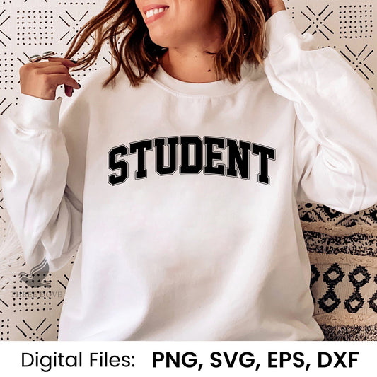 Retro Student Varsity SVG