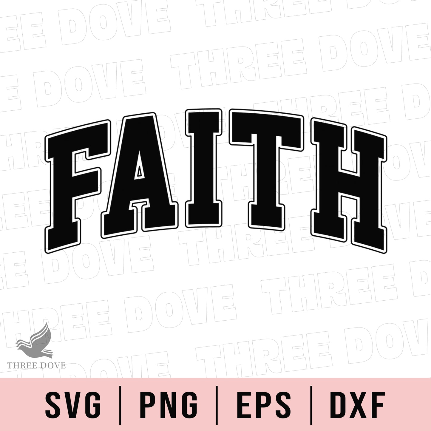 retro faith varsity svg