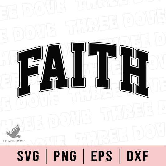 Retro Faith Varsity SVG