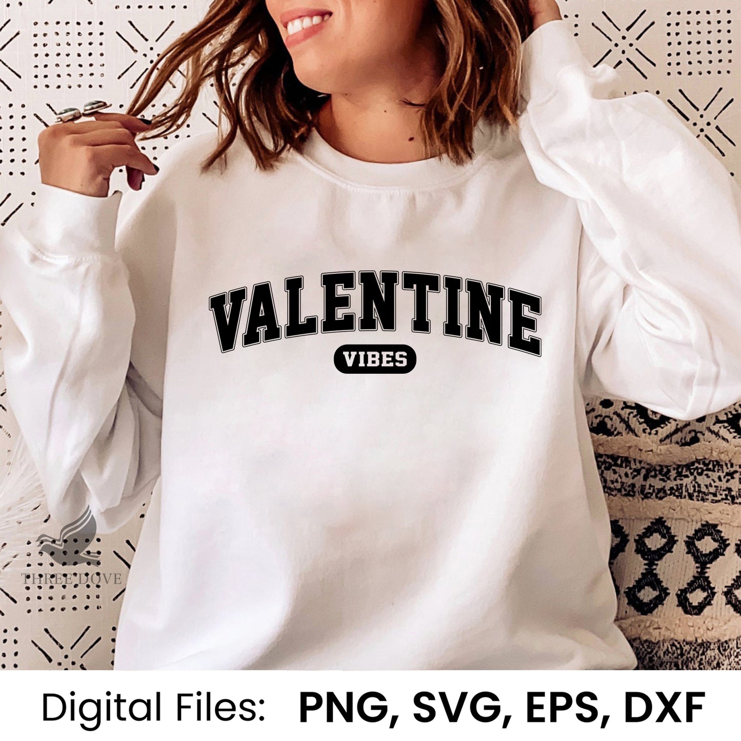 retro valentine vibes varsity svg