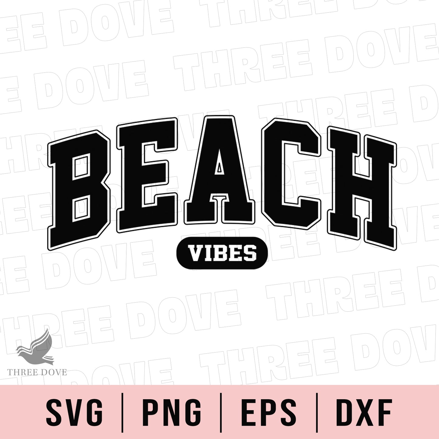 retro beach vibes varsity svg