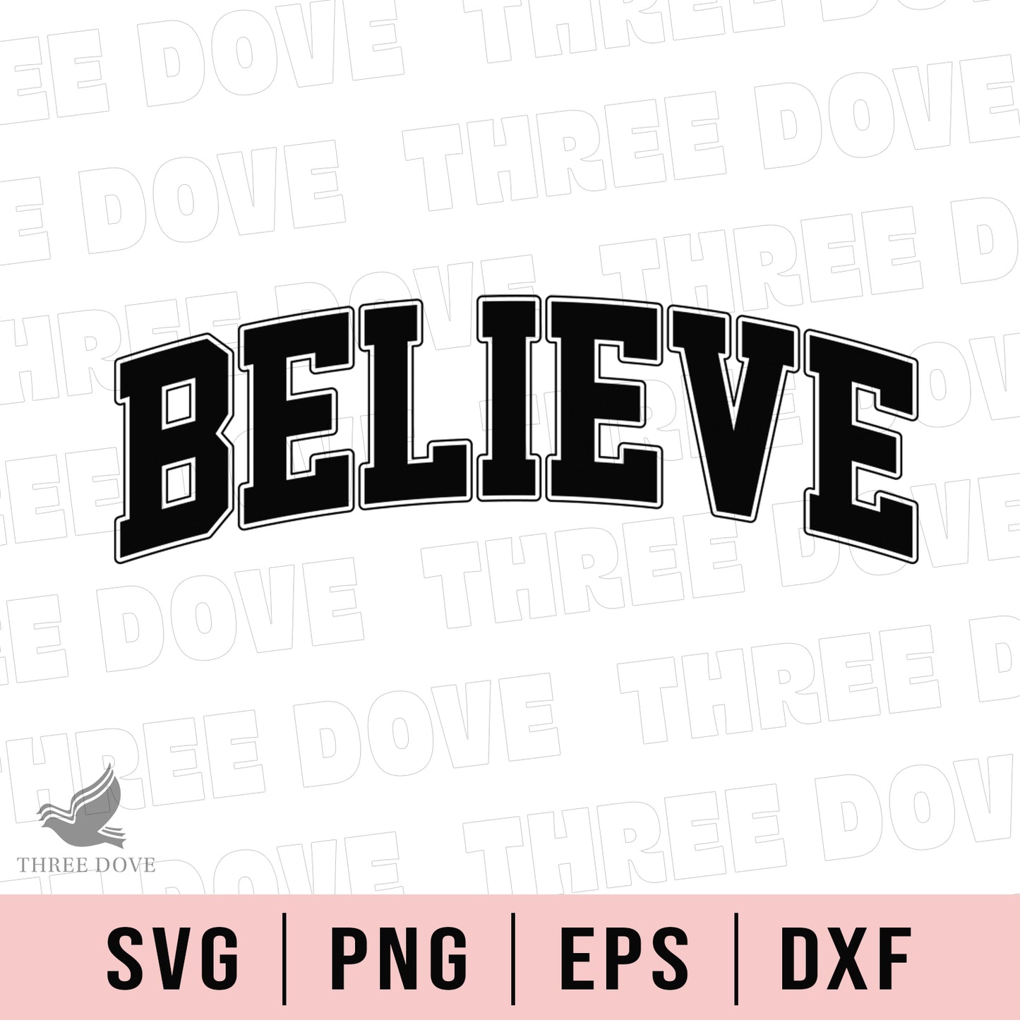 retro believe varsity svg