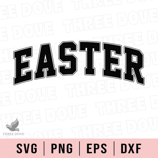 Retro Easter Varsity SVG