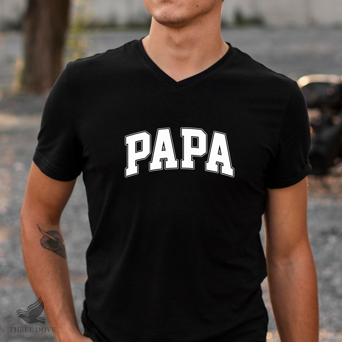 retro papa varsity svg