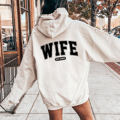 Retro Wife Est.2025 Varsity SVG