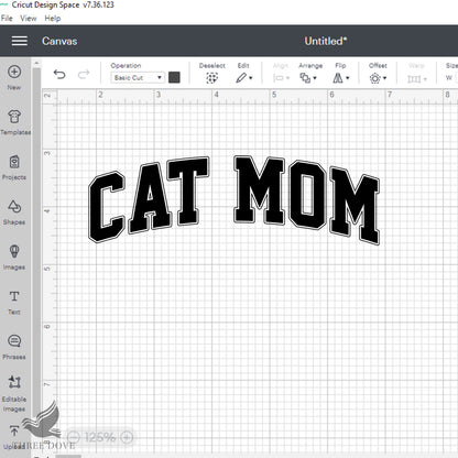 Retro Cat Mom Varsity SVG