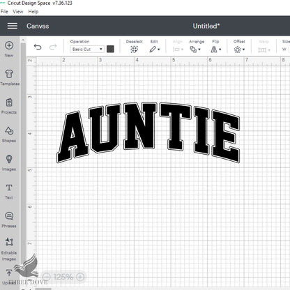 Retro Auntie Varsity SVG