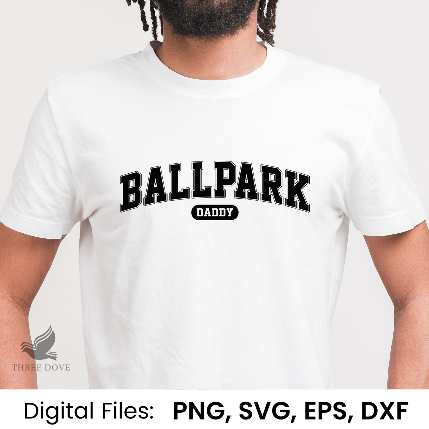 retro ballpark daddy varsity svg