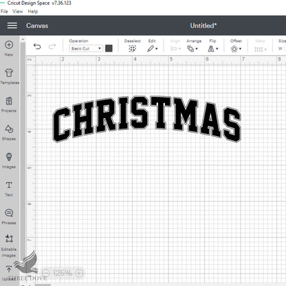 Retro Christmas Varsity SVG