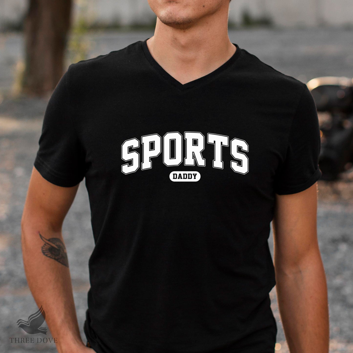 retro sports daddy varsity svg