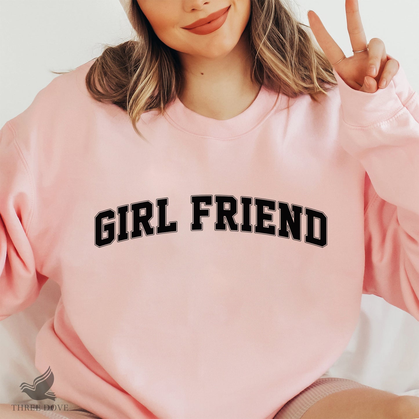 retro girl friend varsity svg