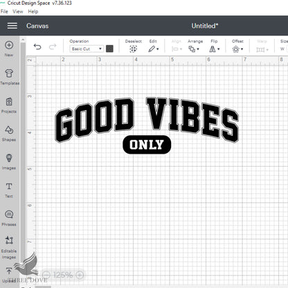 Retro Good Vibes Only Varsity SVG