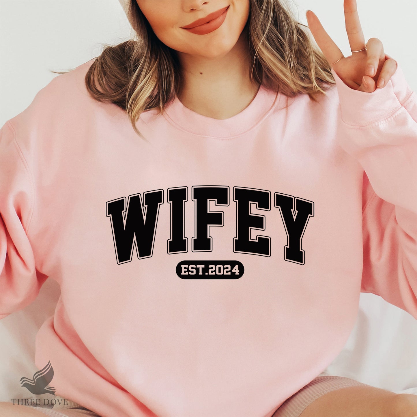 retro wifey est.2024 varsity svg