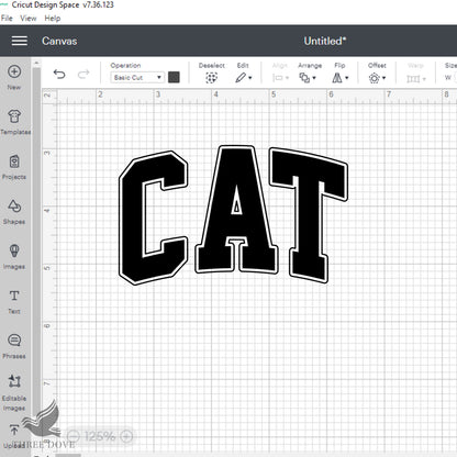 Retro Cat Varsity SVG