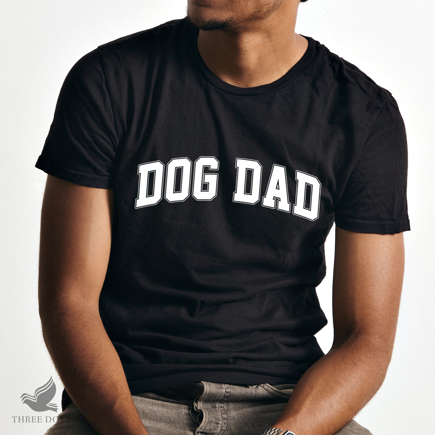 retro dog dad varsity svg