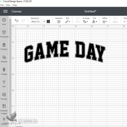 Retro Game Day Varsity SVG