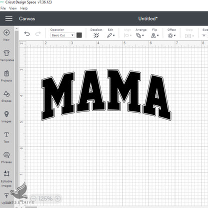 Retro Mama Varsity SVG