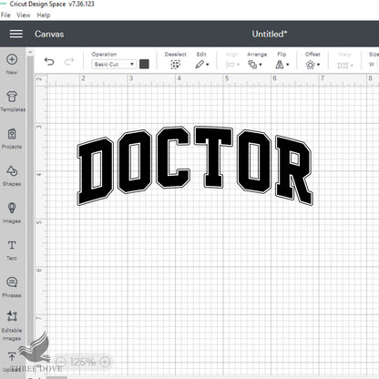 Retro Doctor Varsity SVG