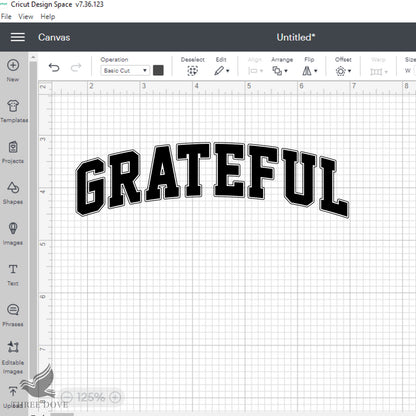 Retro Grateful Varsity SVG