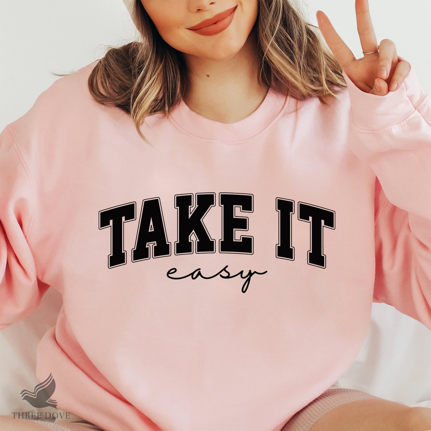 retro take it easy varsity svg