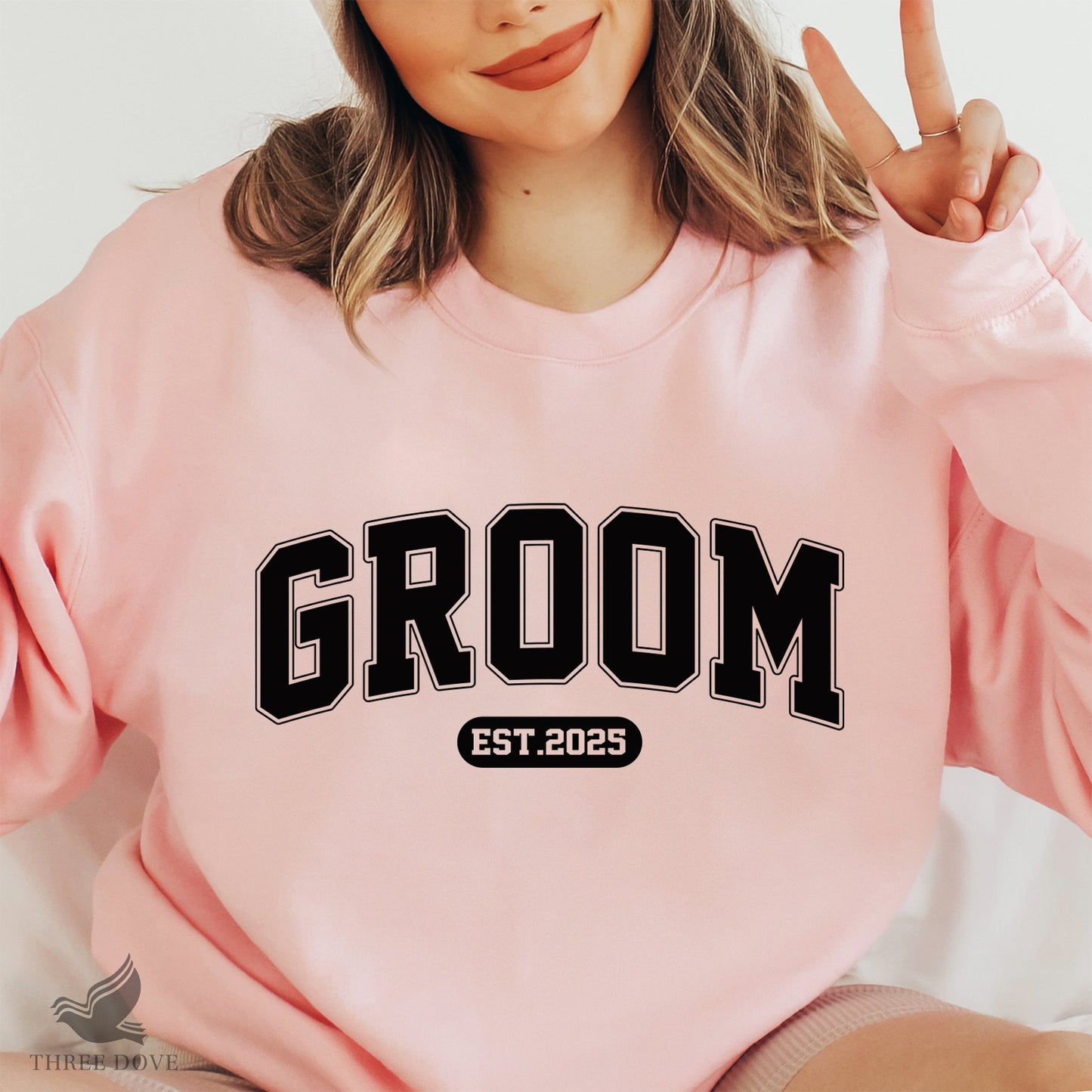 retro groom est.2025 varsity svg