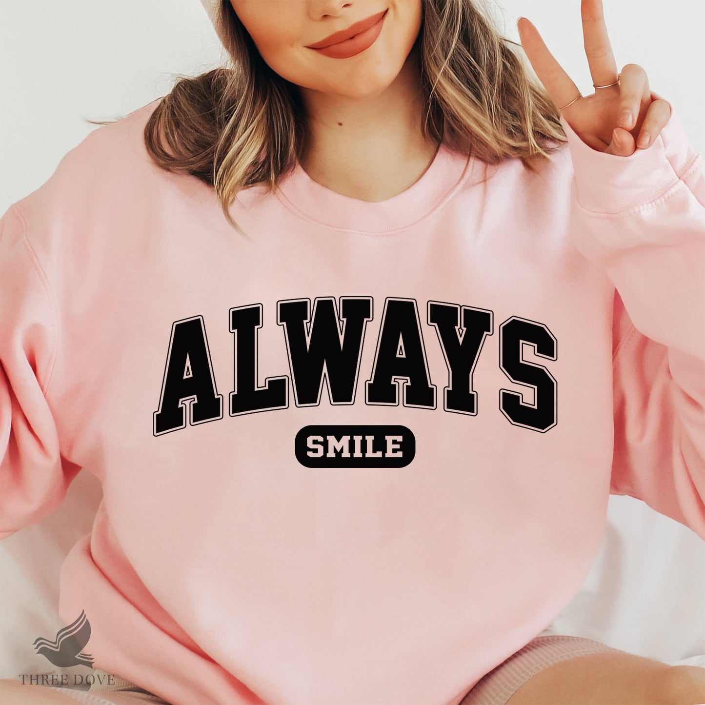 retro always smile varsity svg