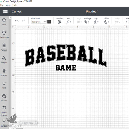 Retro Baseball Game Varsity SVG