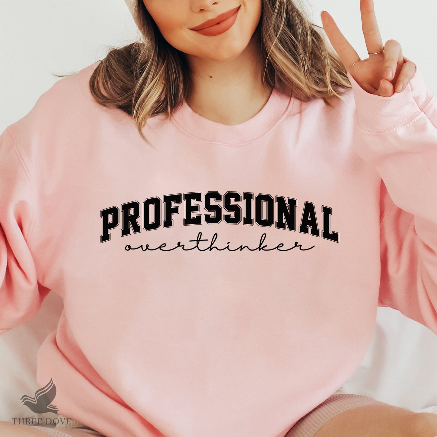 retro professional overthinker varsity svg