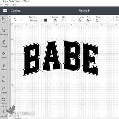 Retro Babe Varsity SVG