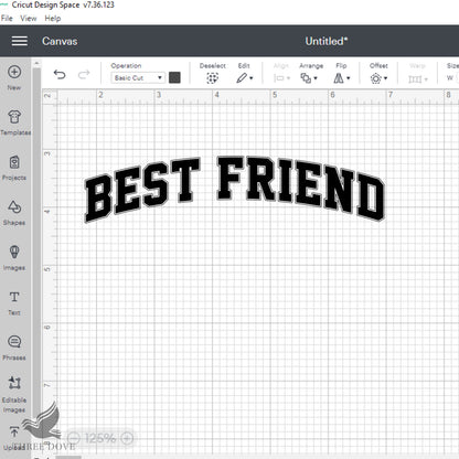 Retro Best Friend Varsity SVG