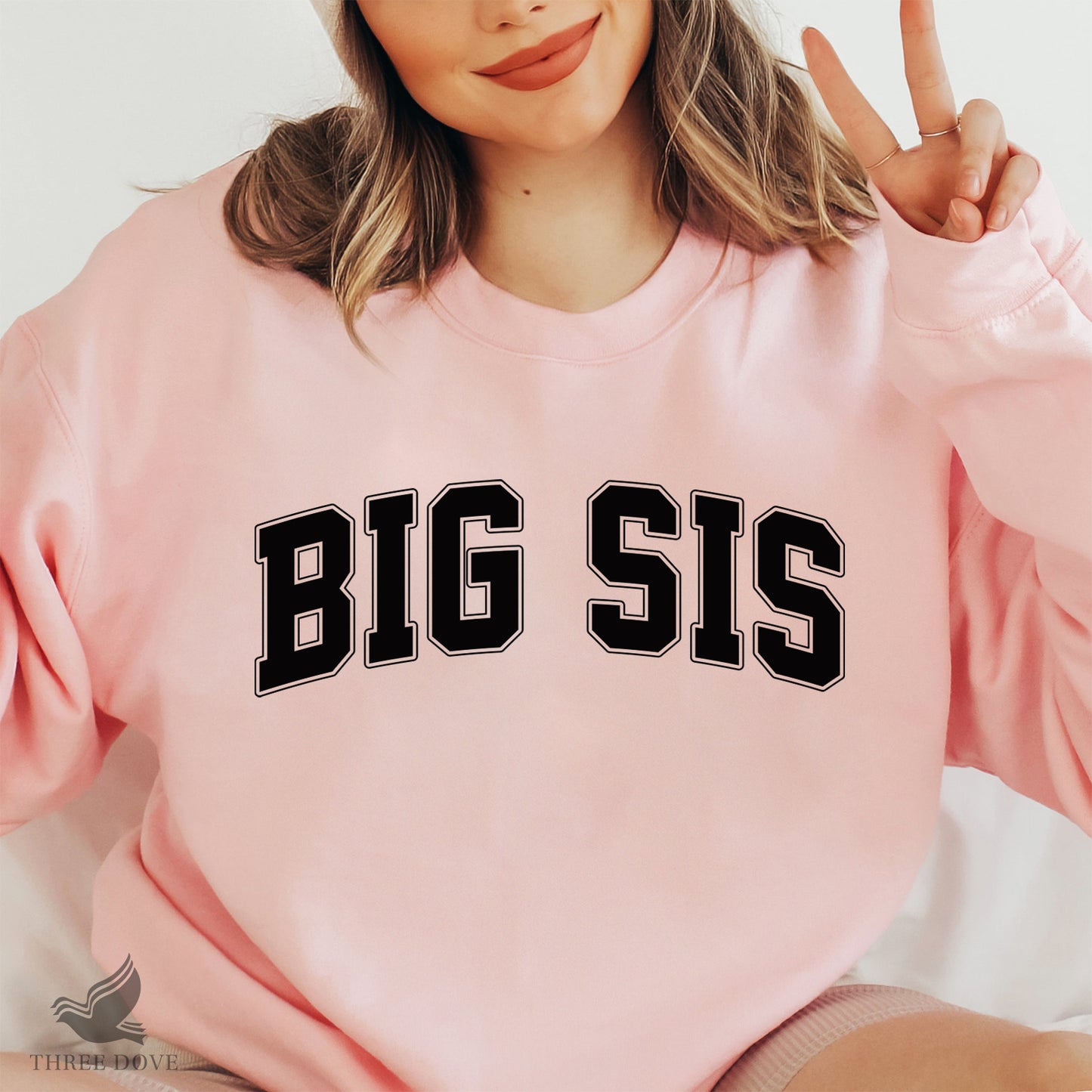 retro big sis varsity svg