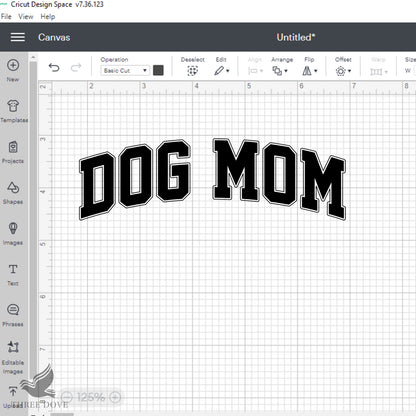 Retro Dog Mom Varsity SVG