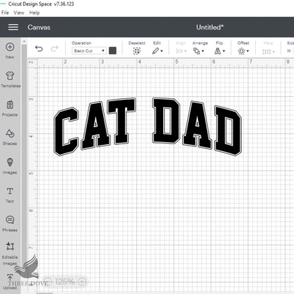 Retro Cat Dad Varsity SVG