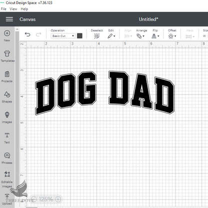 Retro Dog Dad Varsity SVG