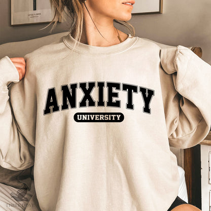 Retro Anxiety university Varsity SVG