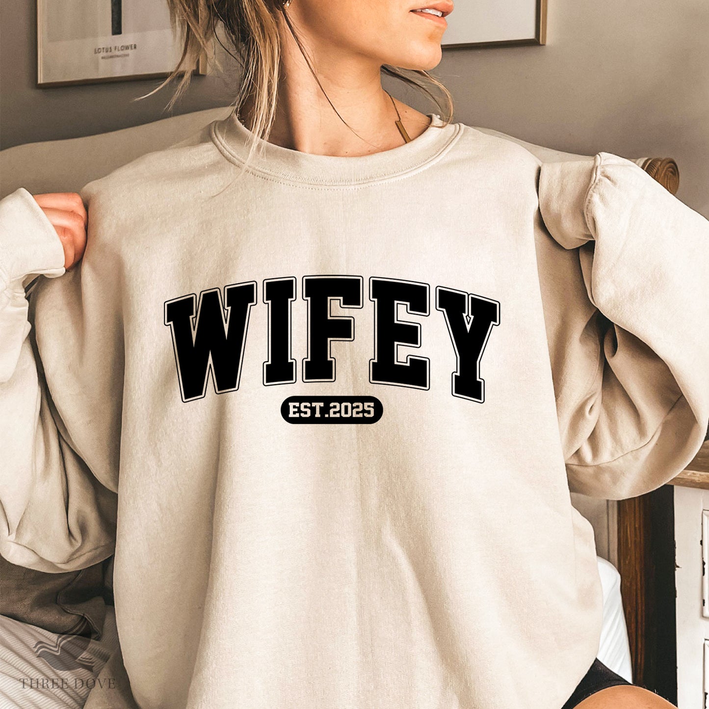 retro wifey est.2025 varsity svg