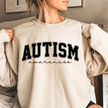 Retro Autism awareness Varsity SVG