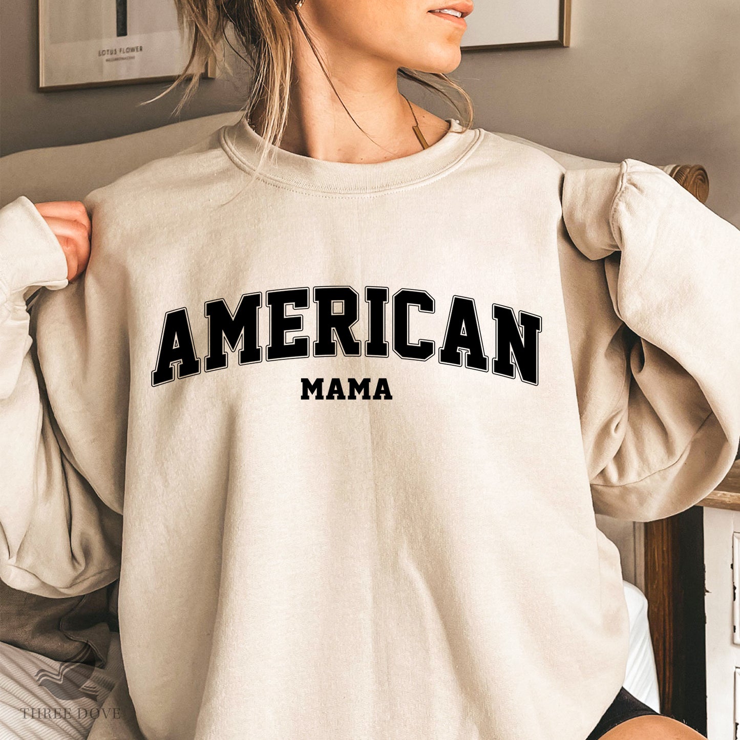 retro american mama varsity svg