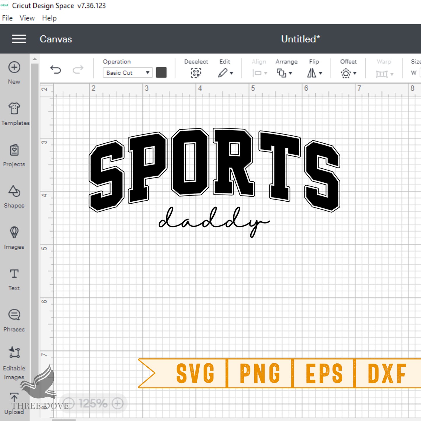 sports daddy varsity svg