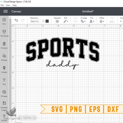 Sports Daddy Varsity SVG