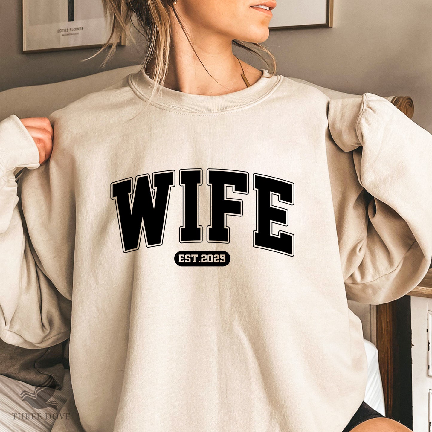 retro wife est.2025 varsity svg